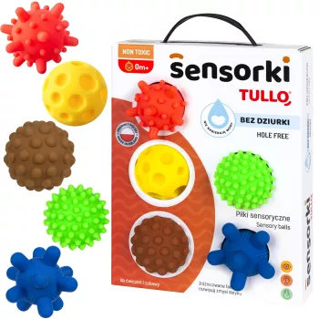 Piłeczki sensoryczne Tullo® Sensorki bez dziurki 5 szt