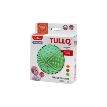 Piłka sensoryczna 4 faktury Tullo® zielona